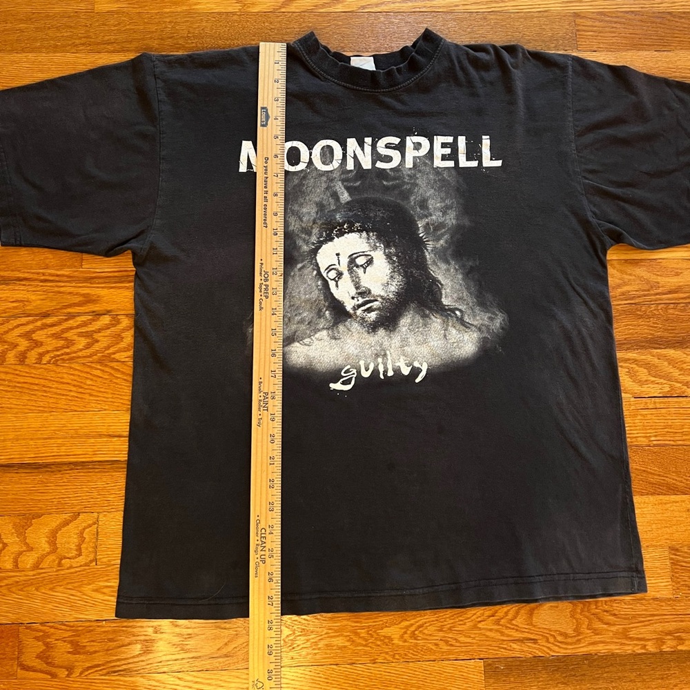 90s Moonspell Guilty Vintage T-Shirt Rare Band Tee Gothic Metal Portuguese Xl View 6